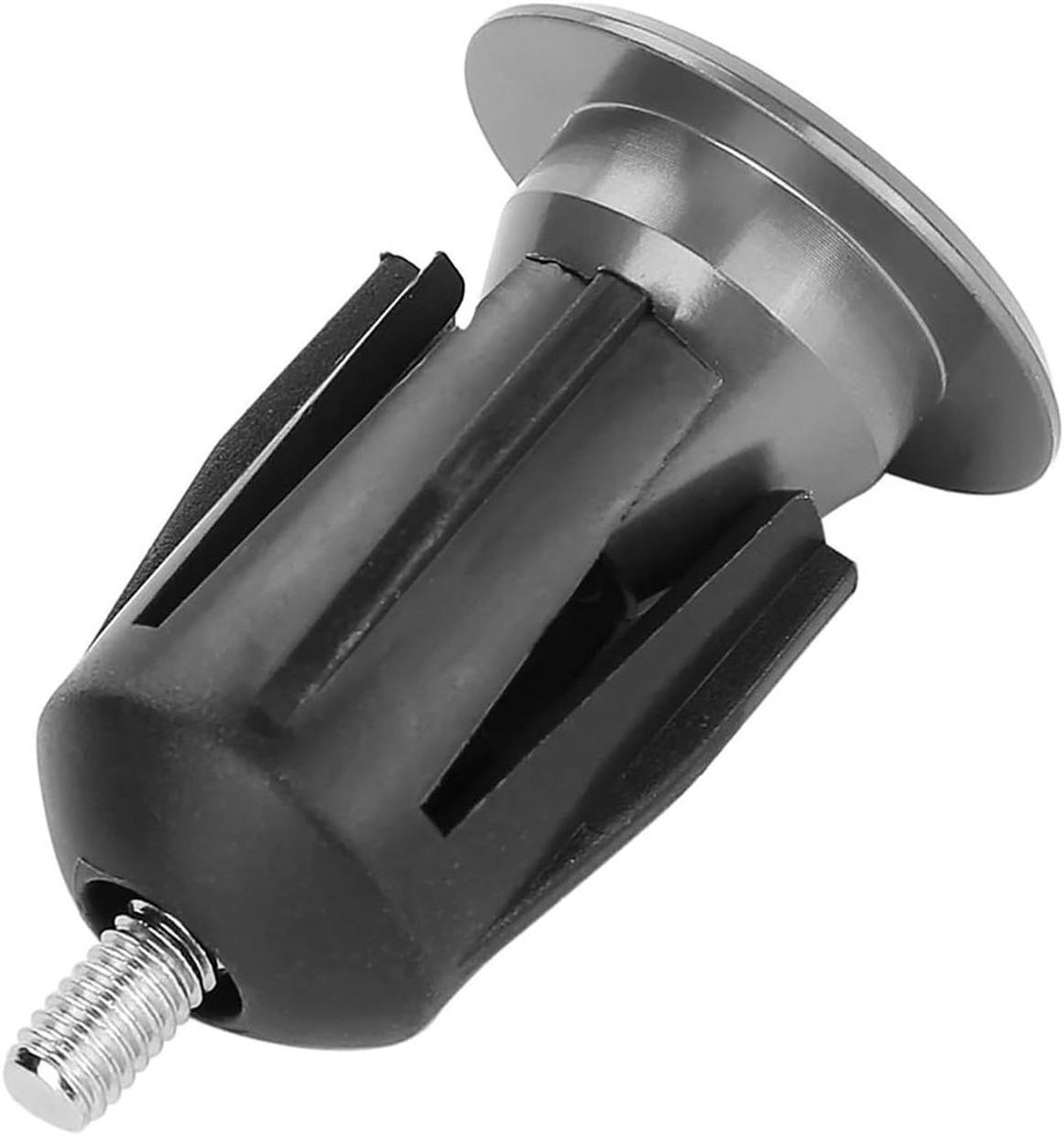 Stuurdopjes Fiets - Handvat Pluggen - Fiets Beschermen - Aluminium Constructie - 2 stuks - Titaniumkleur