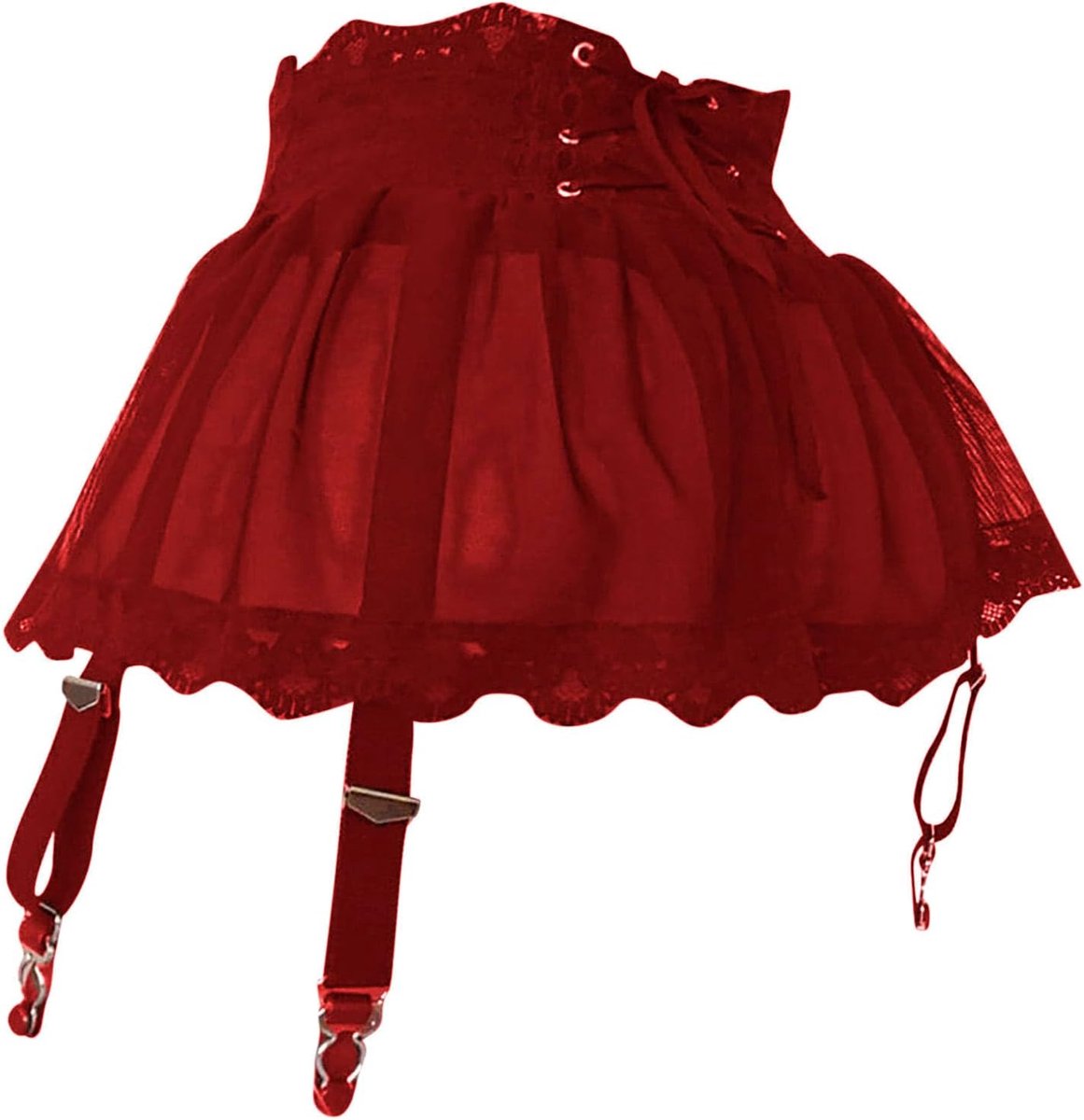 Sexy minirok voor dames, kousenhouder, string, lingerie, kousenband