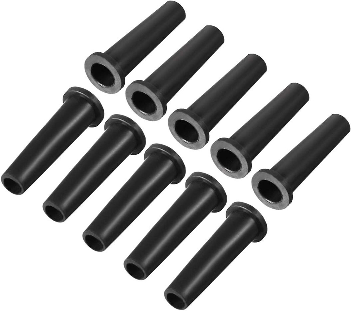 sourcing map 10 stuks PVC trekontlasting kabelknikbescherming 33 mm lengte 6,5 - 4,5 mm binnendiameter DE