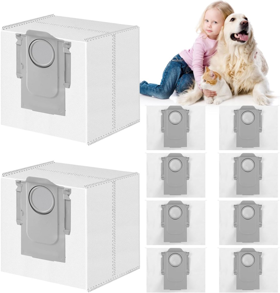 Stofzakken voor Roborock Q7 M5+/L5+/Q10 S5+/Q10 X5+/Q5 +/Q5 Max+/S8