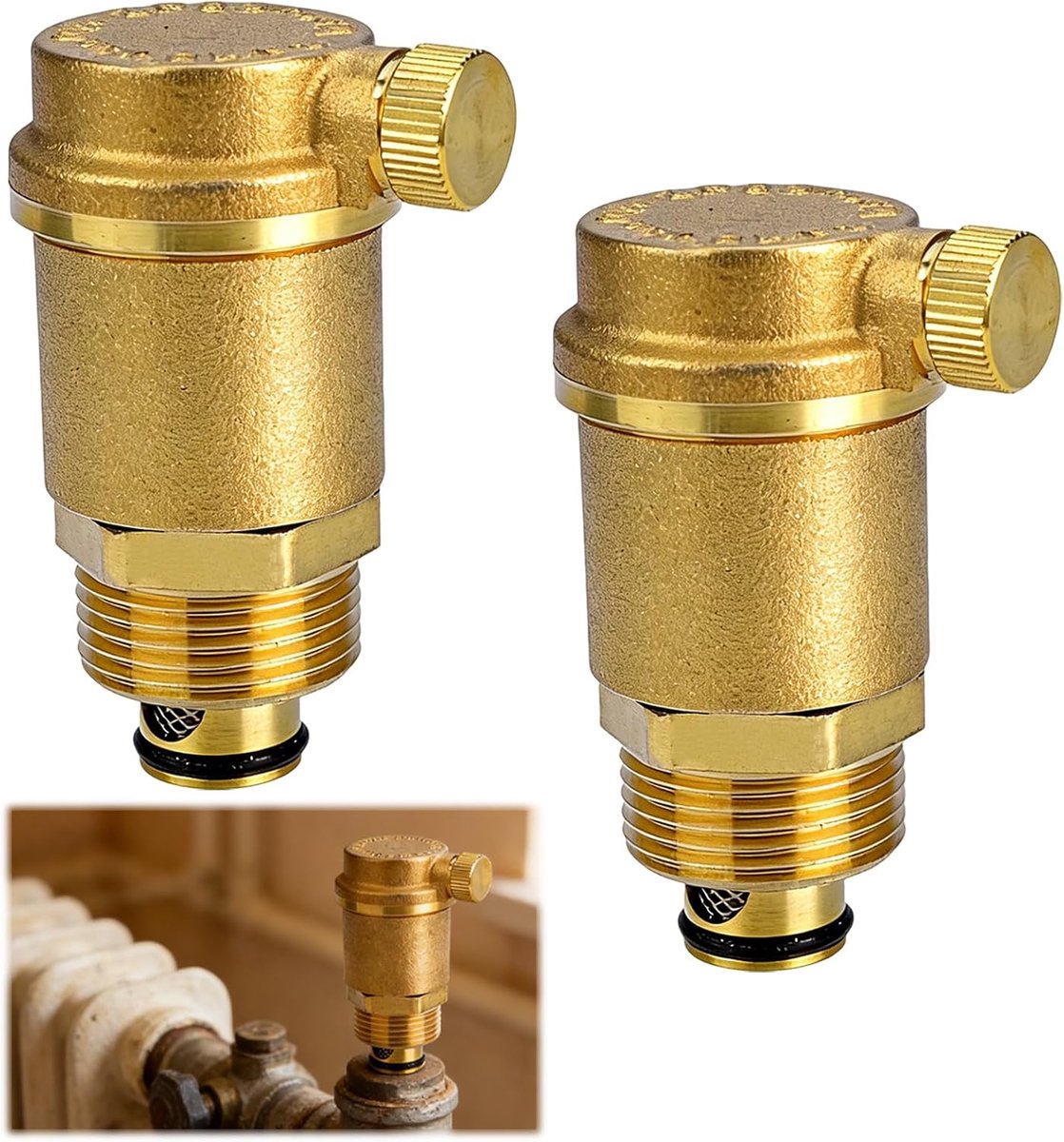 2 stuks automatische snelontluchter, G1 inch automatisch
