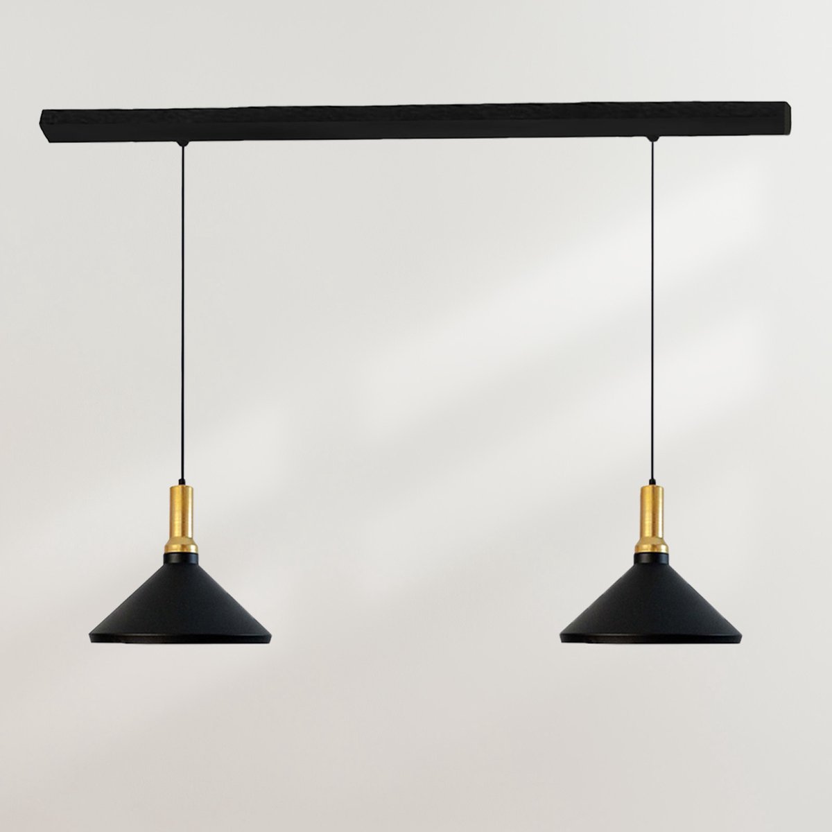 Bamyum hanglamp, industriële Modern stijl, Ø25 cm, zwart metalen lamp