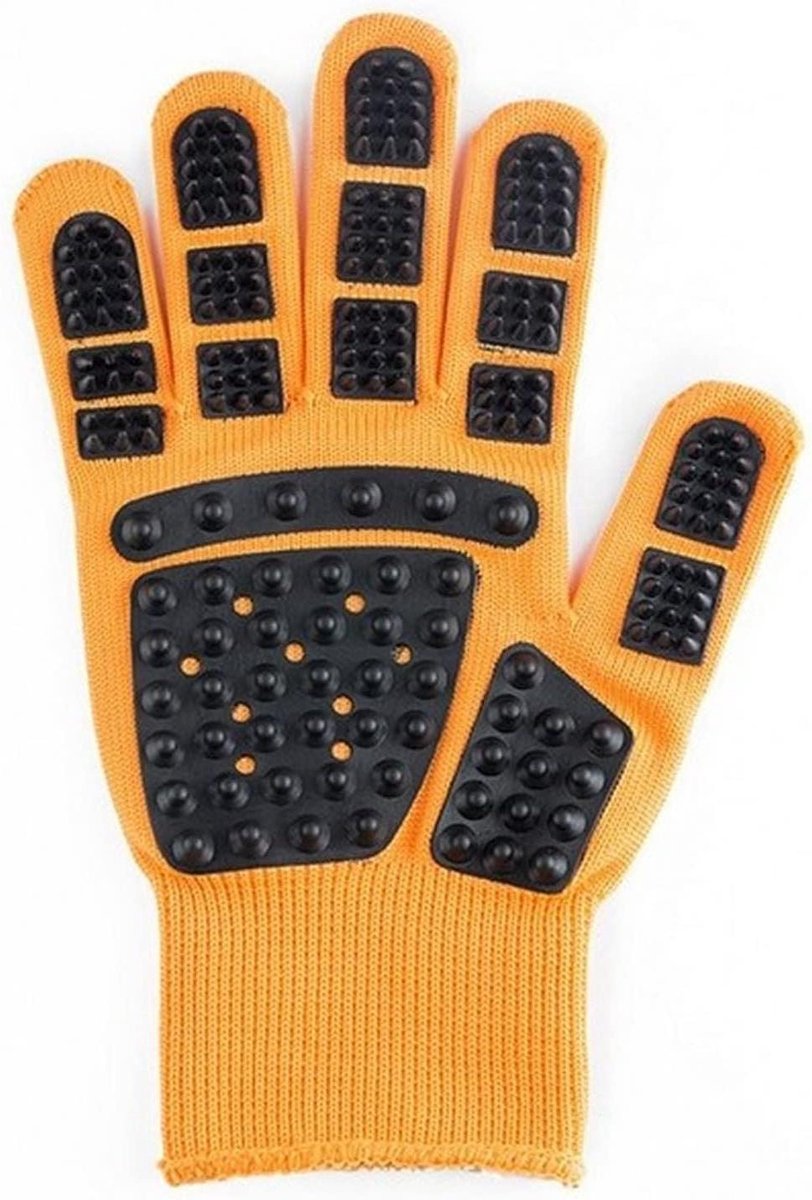 Huisdier Verzorgingshandschoen - Grooming Handschoen Huisdier - Huisdier Ontwollen - Ademend Materiaal - 1 stuk - Meerdere Kleuren