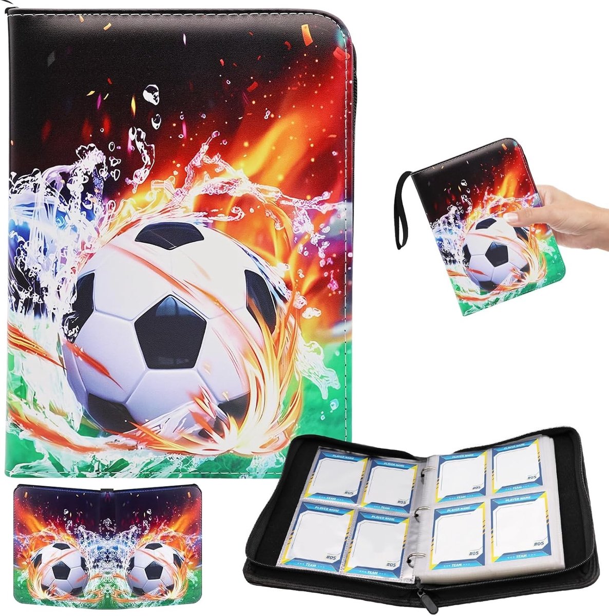 Voordelig Voetbalkaarten Album voor 400 Kaarten - 50 Pagina's voor Verzamelingen en Hobby's