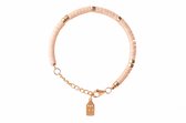 Lauren Sterk Amsterdam - Witte Jade Armband Dames - Edelstenen Kralen Armband - Crème - Grachtenpandje Bedel