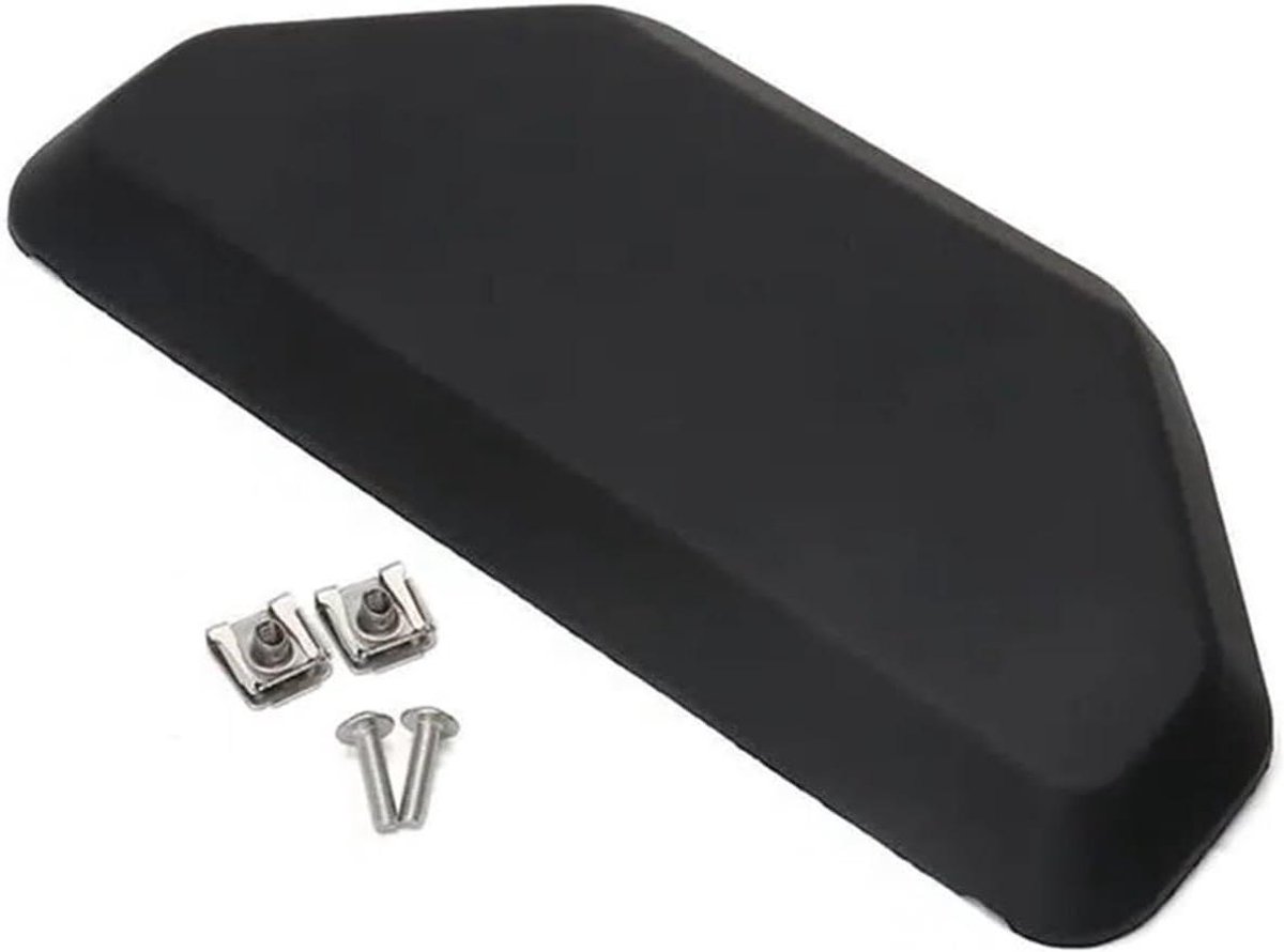 Motorfiets Rugleuning - Passagierssteun Kussen - Comfortabel Rijden - Verstelbaar Bagagerek - 17 mm dik - Zwart