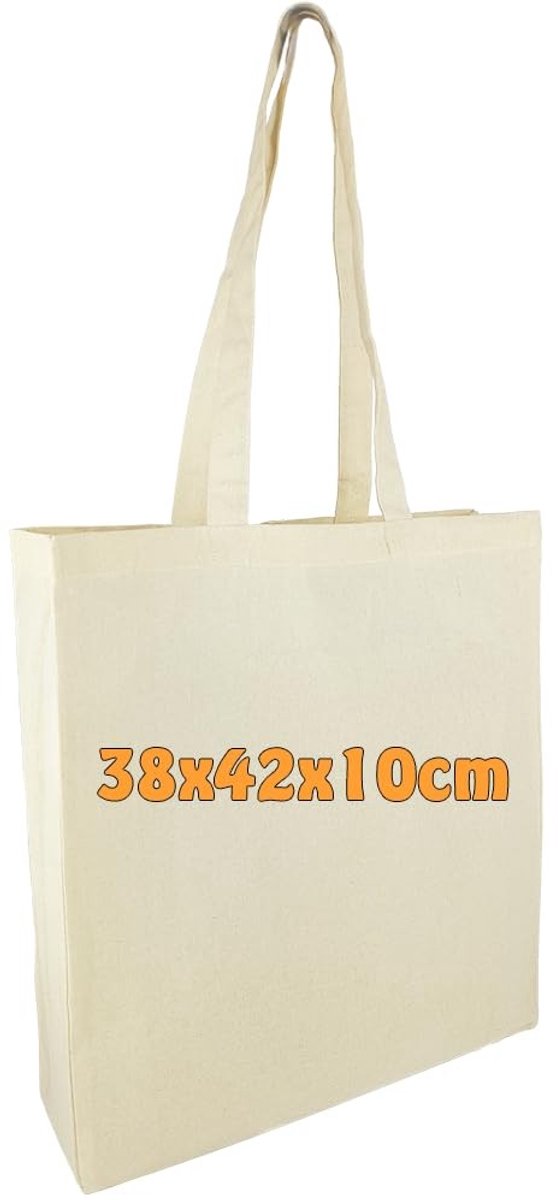 Omgoods - Jute Shopping Bag - Herbruikbare Lange Handvatten