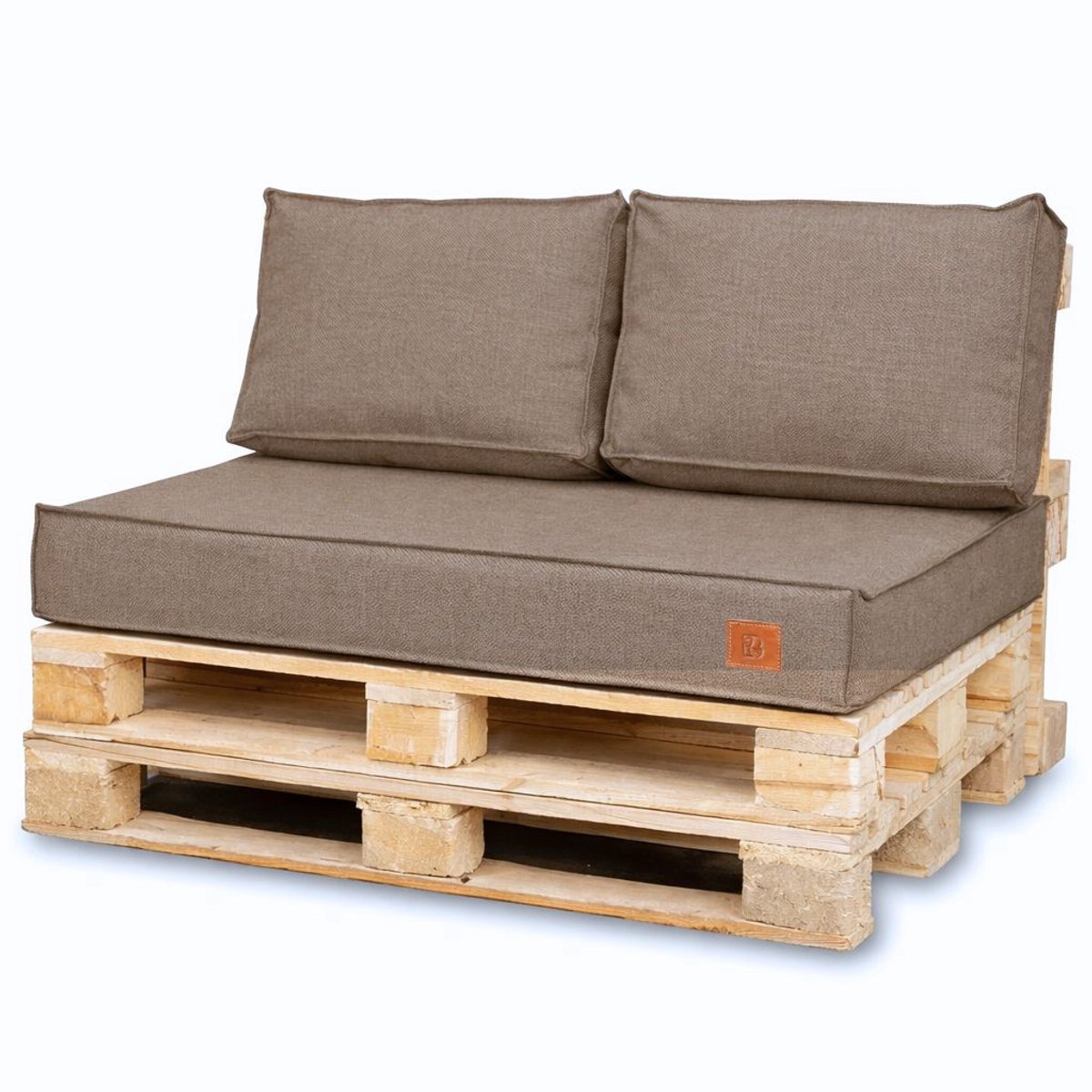 Blomster Outdoor - Tuinkussens Set voor Palletmeubels - Waterafstotend - Europallet - 120x80x15 cm