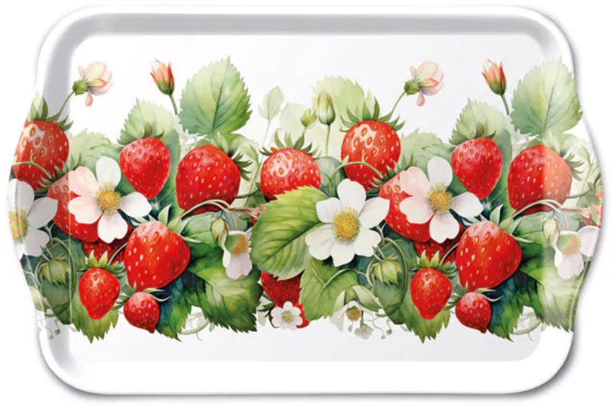 Ambiente Tray Juicy strawberries 13x21cm