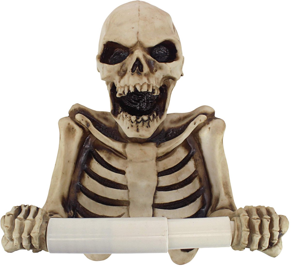 Omgoods - Skelet Toiletpapier Houder - Grappige Badkamerdecoratie