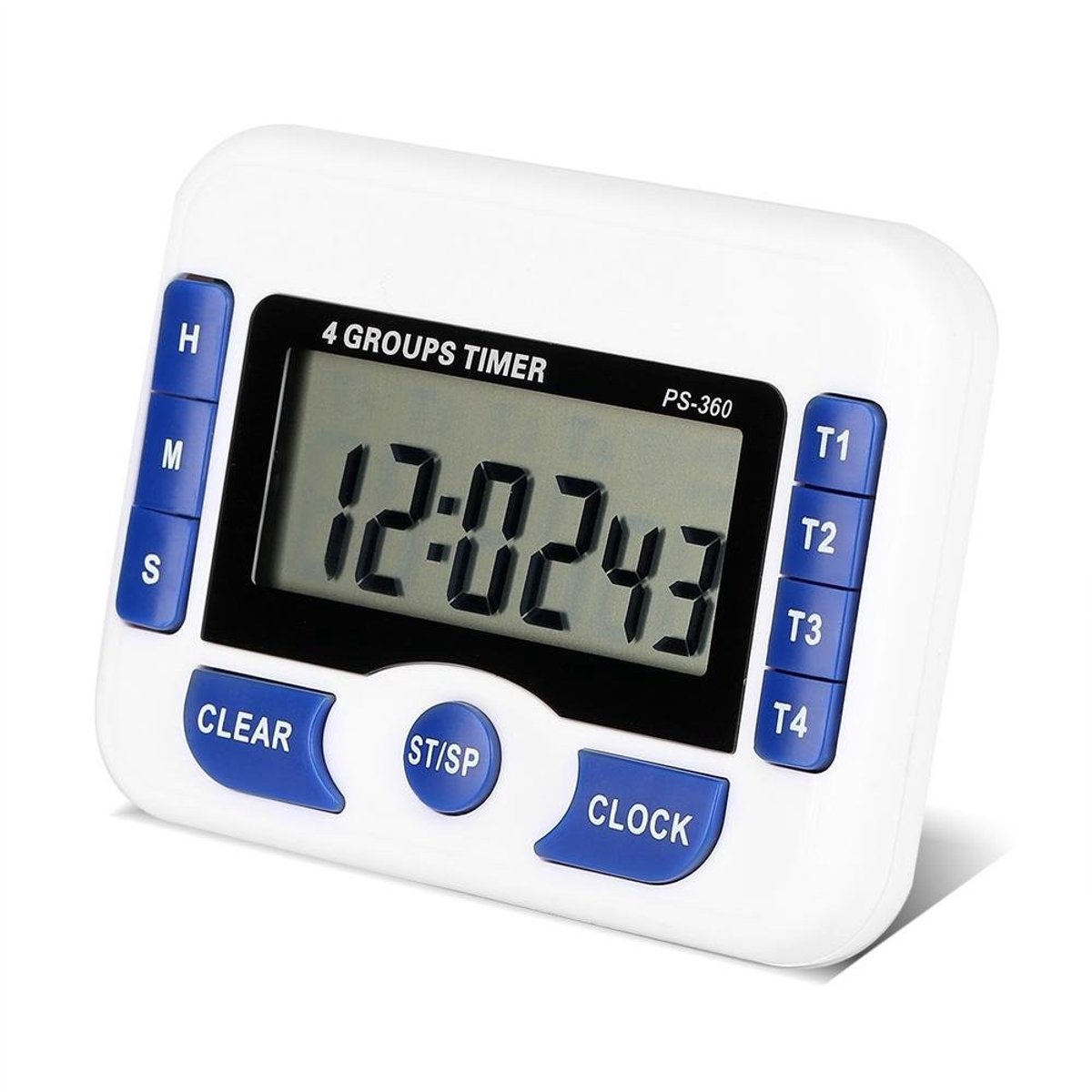 Omgoods- Keukentimer Digitaal - 4 Kanalen - Magnetisch - Eierwekker - Multifunctioneel - Lichtgewicht en Opbergbaar - Kookwekker