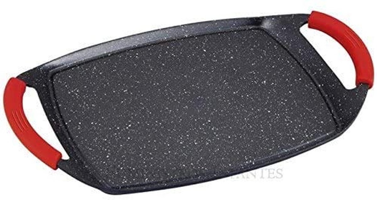 Omgoods - Keukenpan met Steen Coating 36 cm Geschikt voor Alle Kookplaten