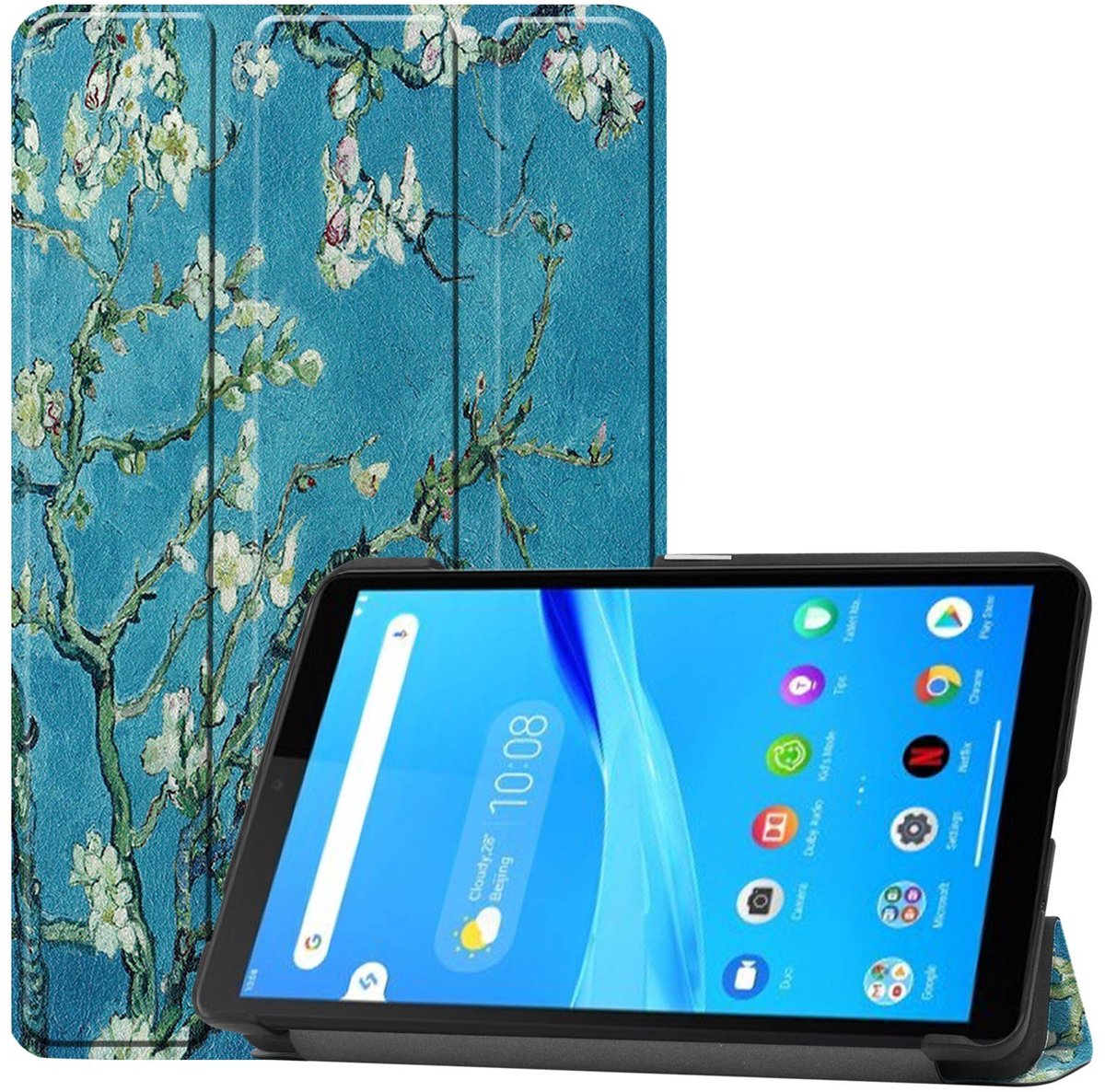 Omgoods - Smart Cover Case voor Lenovo Tab M7 7 Inch met Auto Sleep/Wake Functie