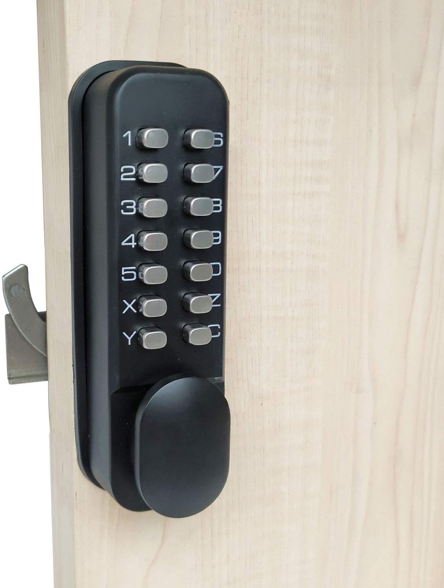 Omgoods - Digitale Sliding Deurslot zonder Sleutel - Zwart