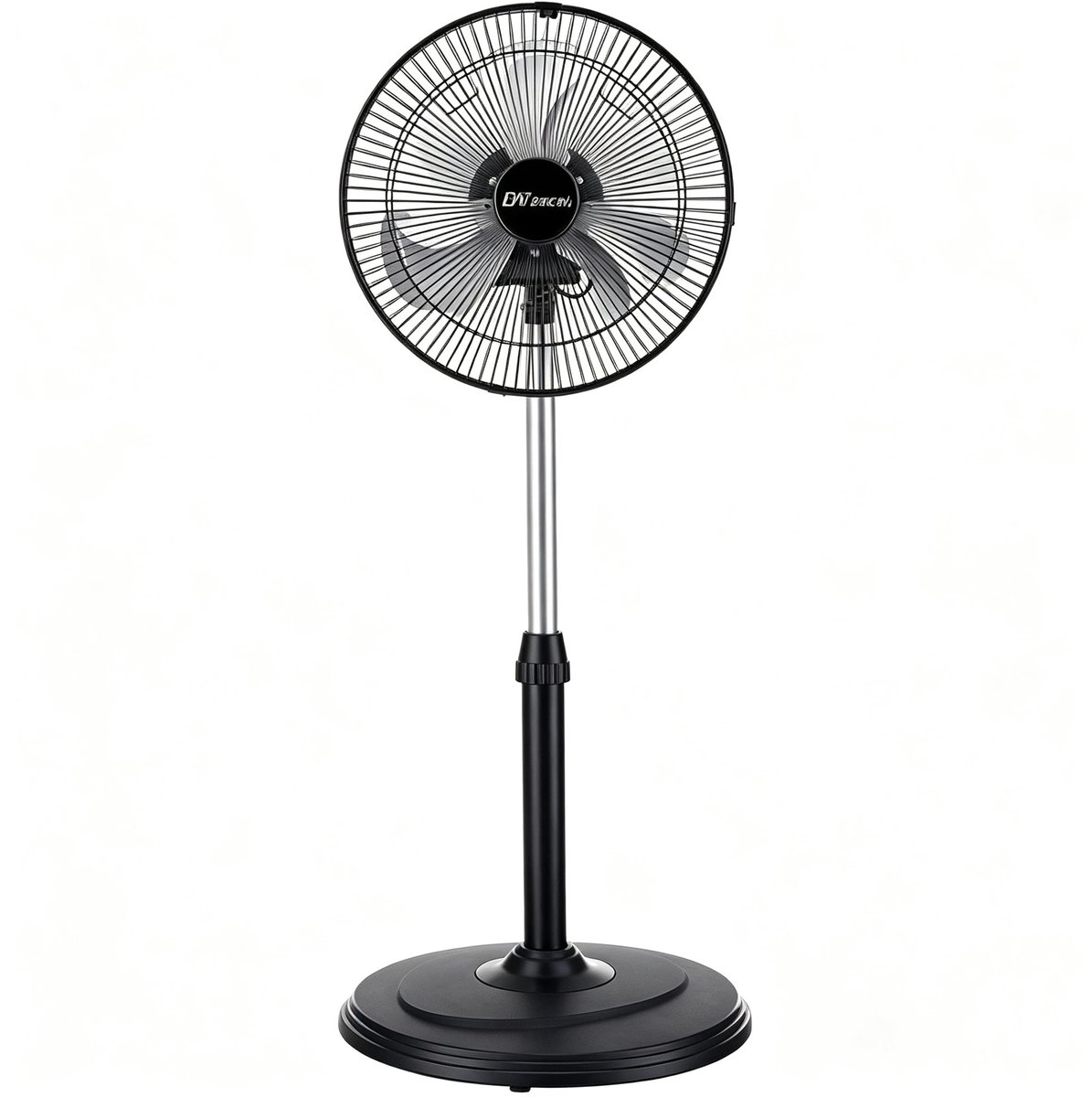 Wentinkmo Zwarte staande ventilator - 34,5 verstelbare hoogte 90-125cm,3 - ventilator voor kantoor en woonkamer