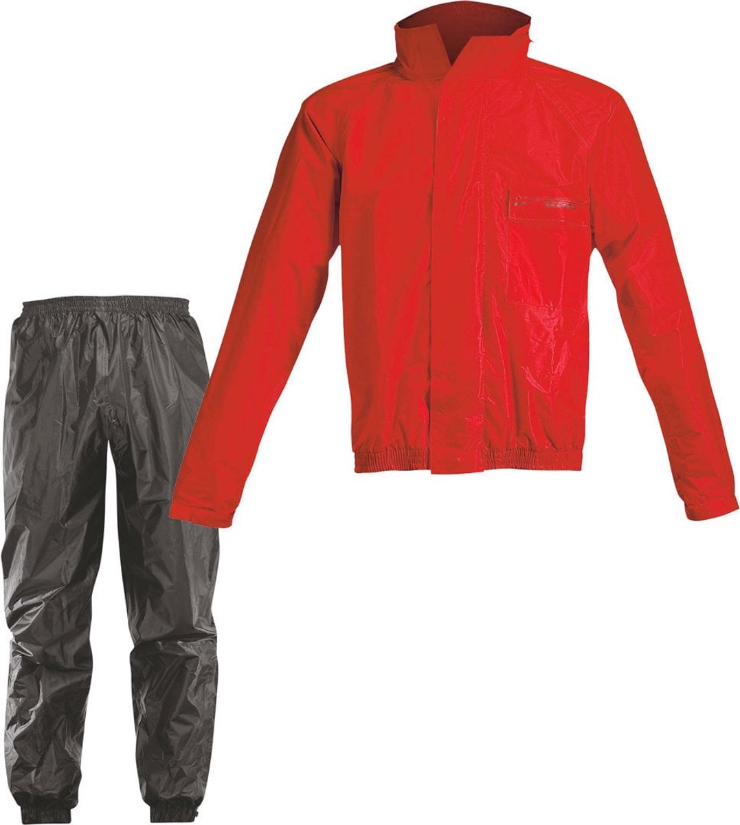 Acerbis Logo Rood Zwart 2-delig Regenpak - Jas
