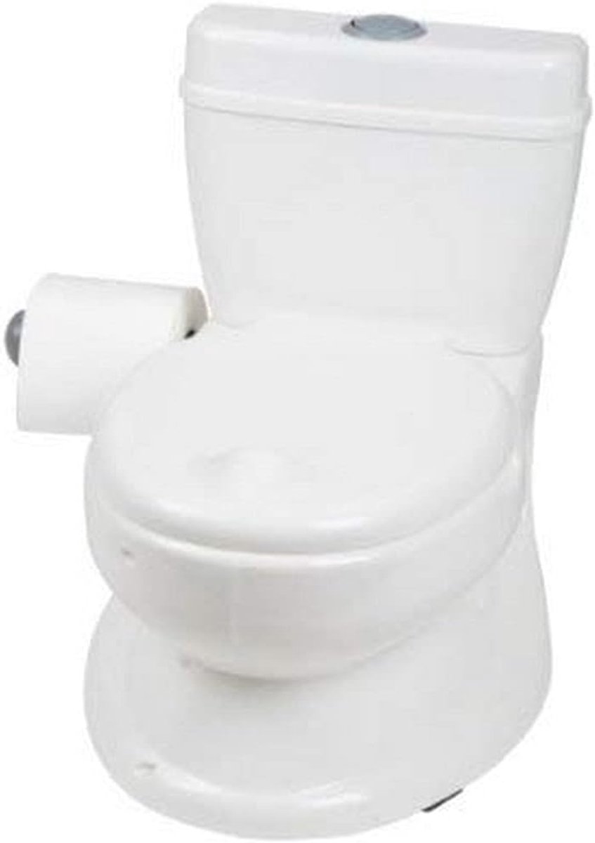 Potty 9007 Potty voor kleine kinderen, realistisch kindertoilet met spoelgeluid, ideaal als eerste toilet voor je peuter (1 stuk)