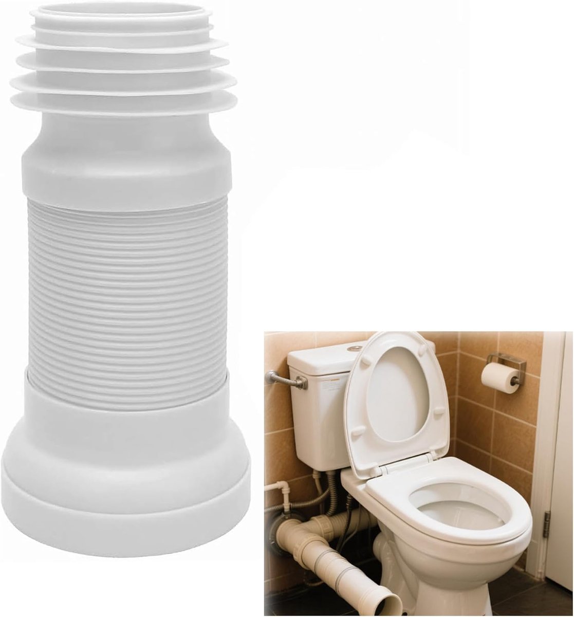instelbare wc-aansluitbuis, flexibel, 250-530 mm, wc-aansluitset