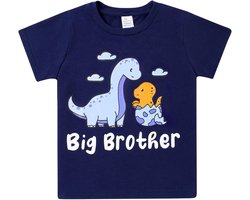 kids4ever Jongens T-shirt met graafmachine grafisch grote broer shirt