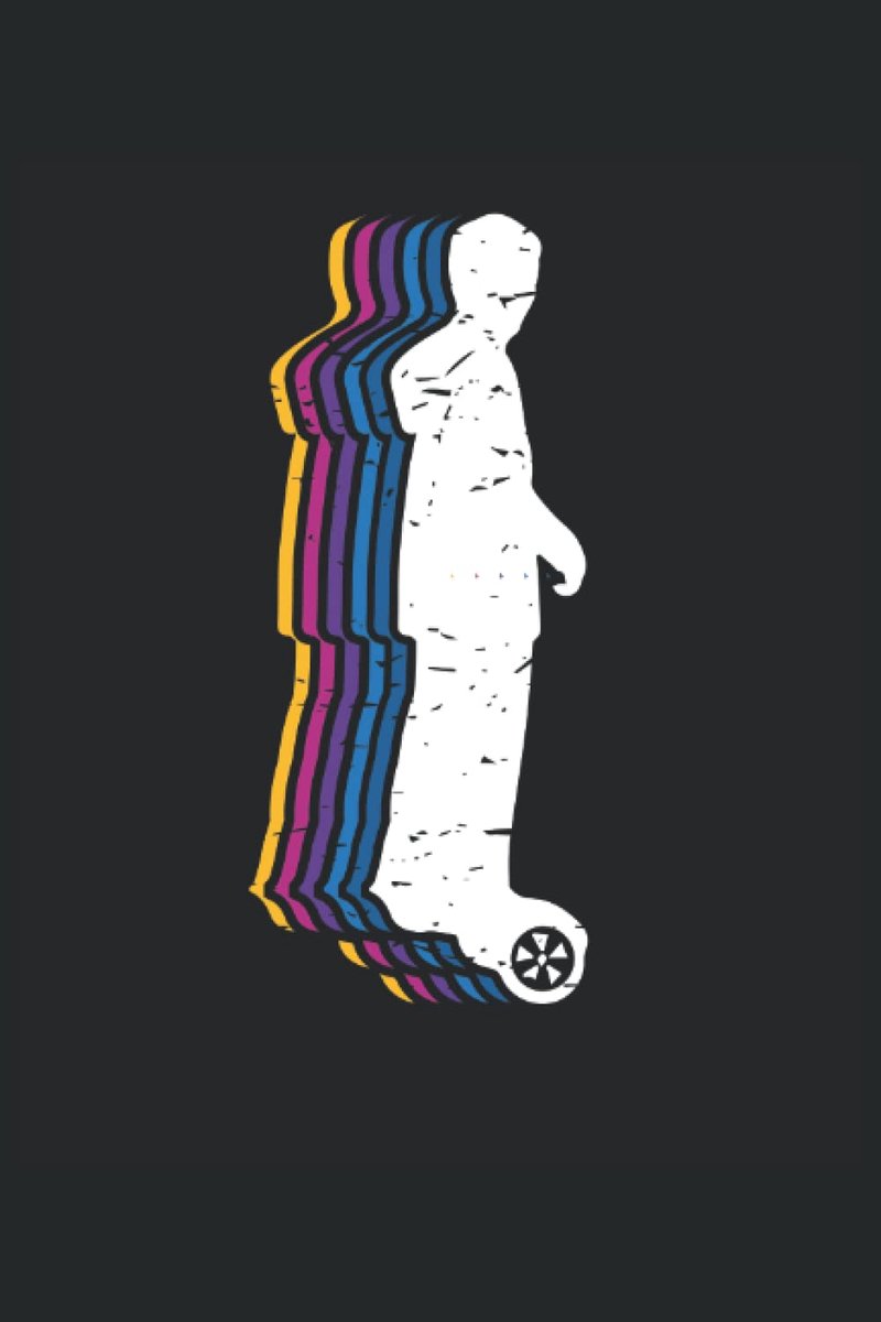 Hoverboard notitieboek 6x9 - abstract design - 100 pagina's - ideaal voor schetsen - ShopVlot