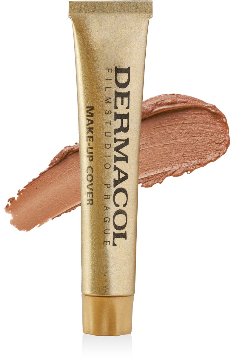 Dermacol Full Coverage Matte Foundation - Waterproof Make-Up - Olie-vrije Formule - SPF 30 - Extreme Dekking - Langdurig