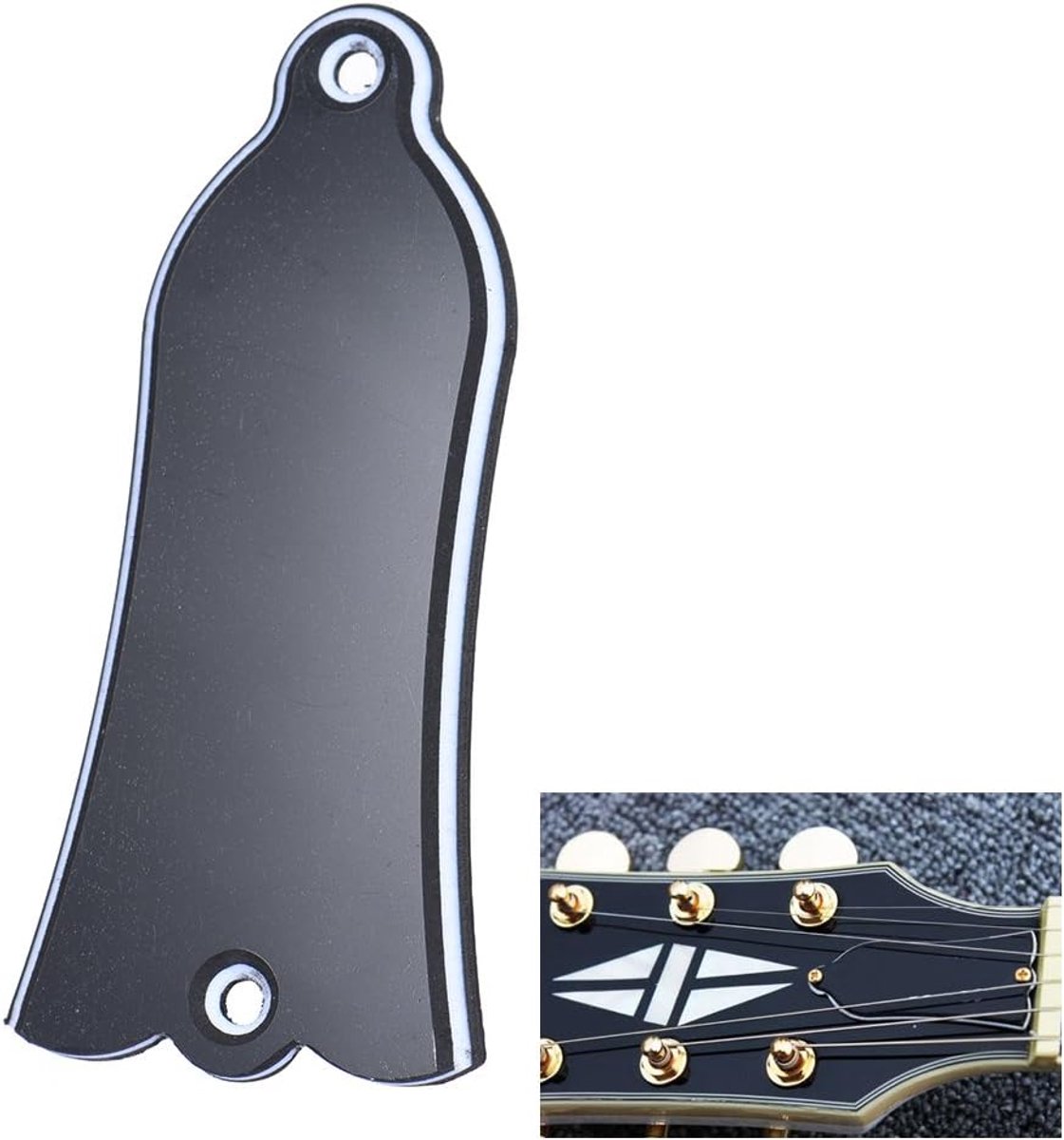 truss rod cover zwart voor LP SG Flying V ES gitaar