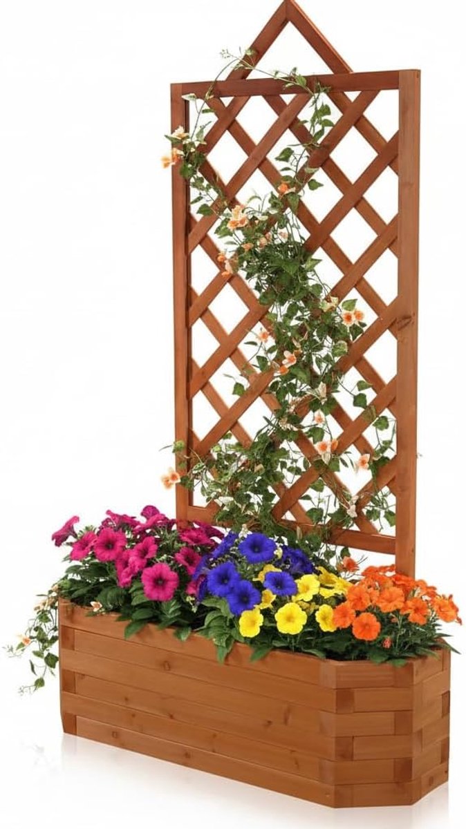 Rozenboog rankrooster met bloembak, ca. 86 x 38 x 150 cm (B x D x H)