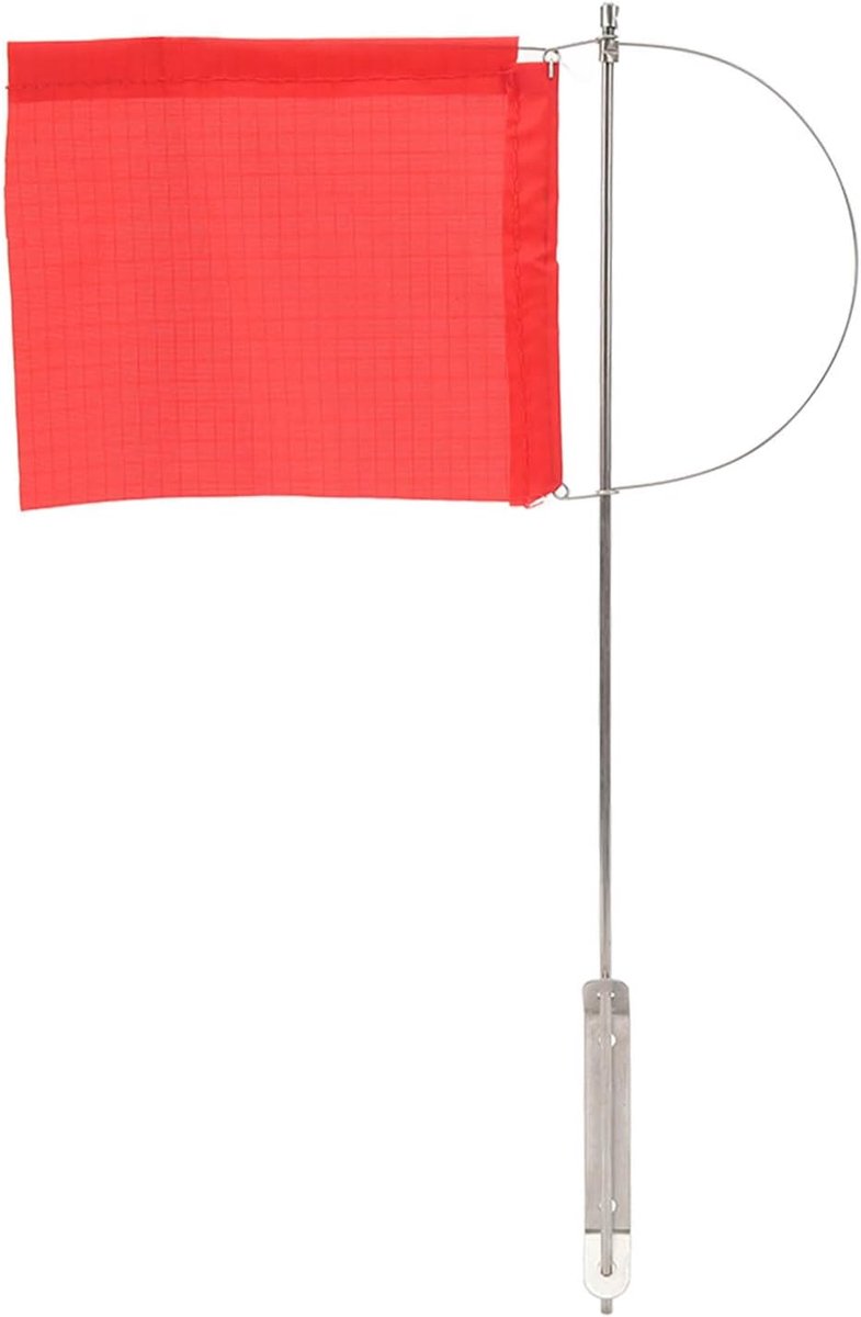Winddisplay Vlagg, Roestvrij Staal 304, Marine-Mastvlag, Rode