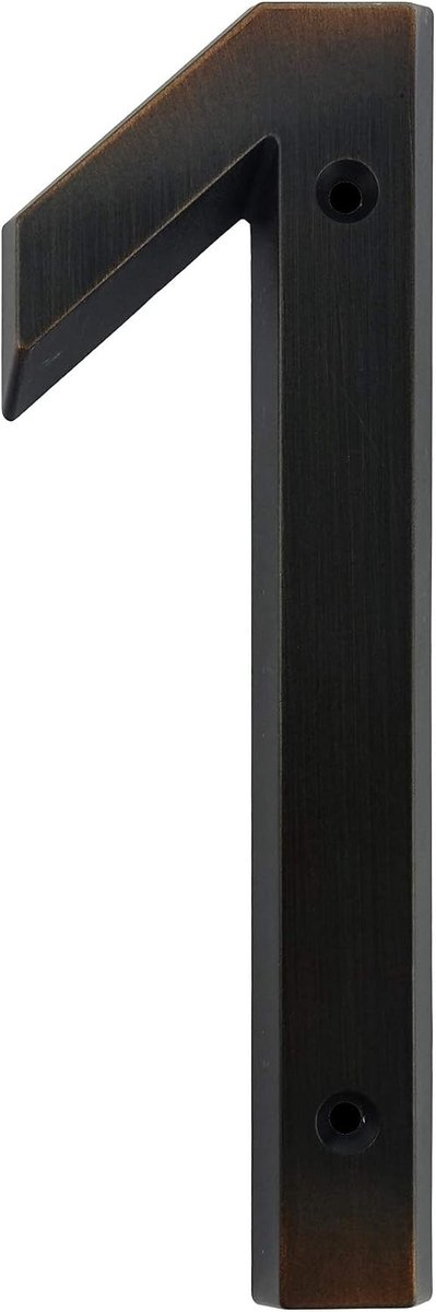 Huisnummerbord 6 Inch (15 cm) Vintage Stijl Aged Brons Afwerking Deurnummers Bewegwijzering Plaquette Straat Huisadres Cijfers, Zinklegering (1)