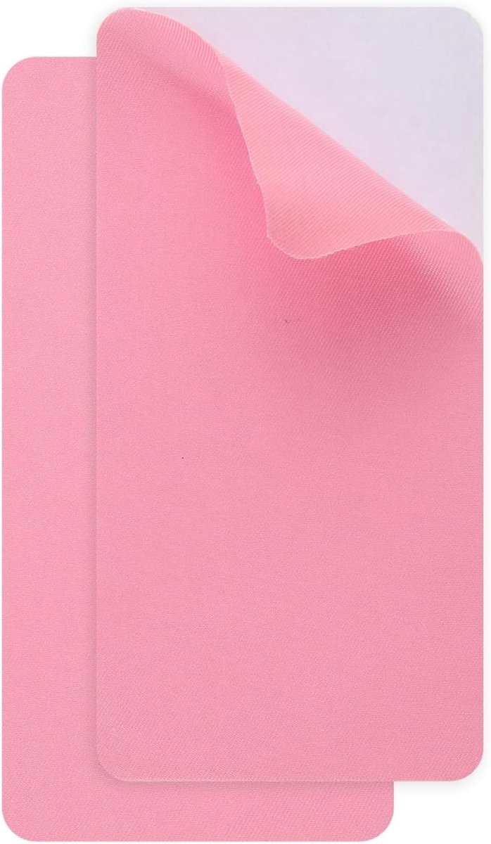 2 stuks reparatiepleisters 10 x 20mm reparatiepatches pleisters zelfklevend stof, waterdichte reparatie voor donsjack, tent, slaapzak, autostoel (Roze)