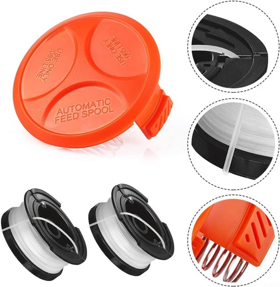 Black Decker Spoel Lijn + Cover Stc1820Pc St5530 Stc1815 Stc1820D (2 van Black & Decker — afbeelding 2