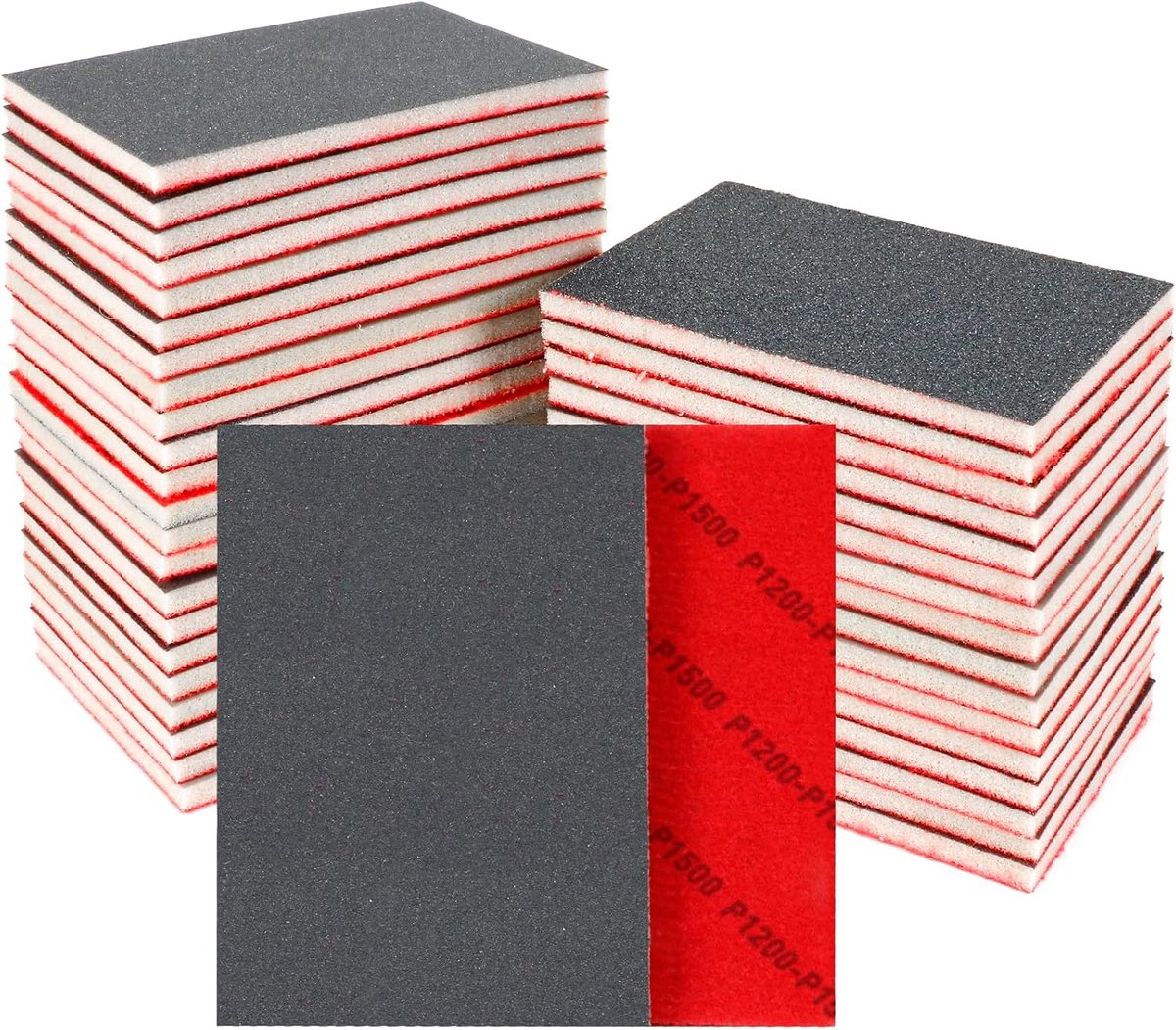 24 stuks schuurblok, schuurspons, 1200-1500 gritvellen nat/droog