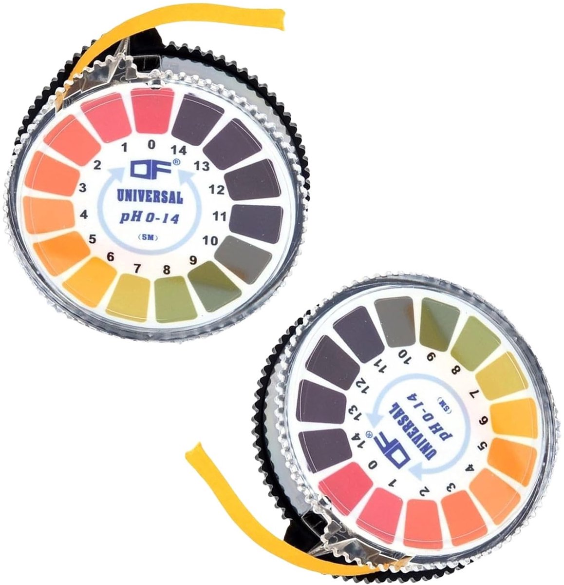 pH Teststrips voor Water en Bodem - 2 Rollen van 5m voor Nauwkeurige pH Metingen van 0-14, Ideaal voor Tuinieren en Aquaria