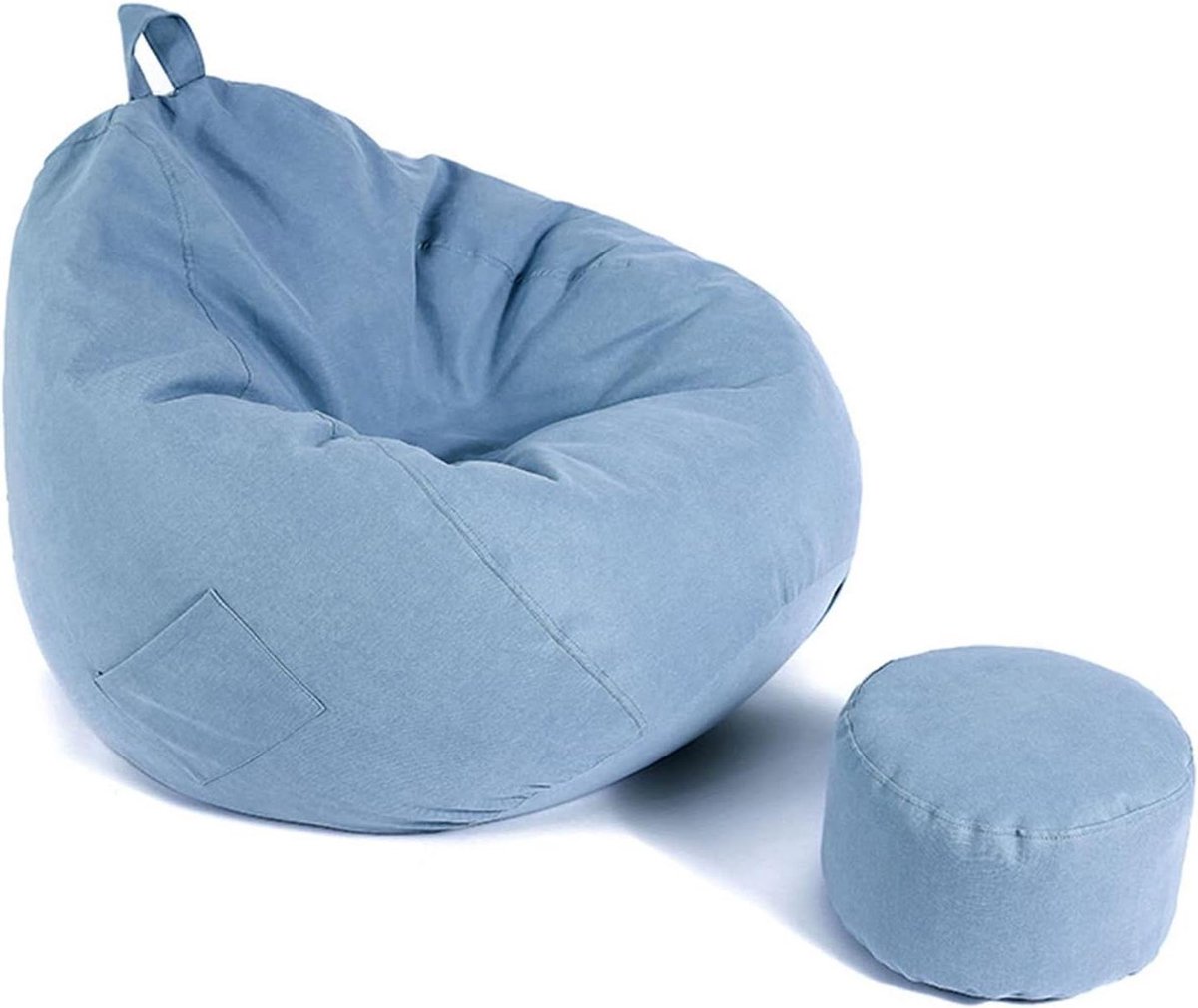 Zitzak Knuffeldieren - Zitzak Volwassenen - Lezen Ontspannen - Afneembare Wasbare Hoes - 1.00 Aantal - Blauw