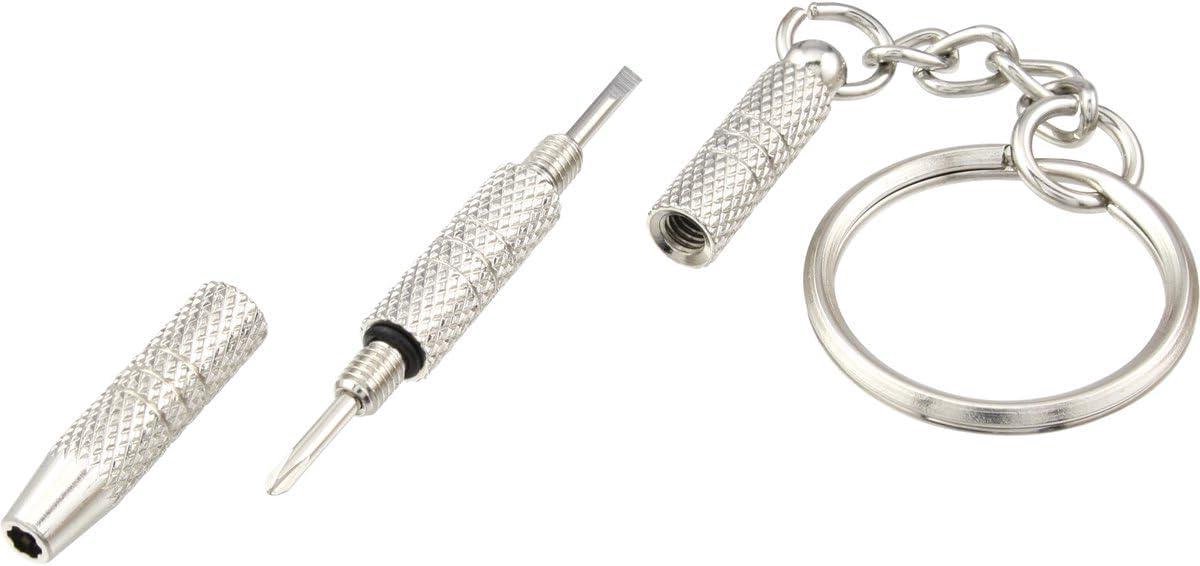 Bril Schroevendraaier - Mini Tool - Reparaties Uitvoeren - 3-in-1 Opzet - 58 cm - Zilverkleurig