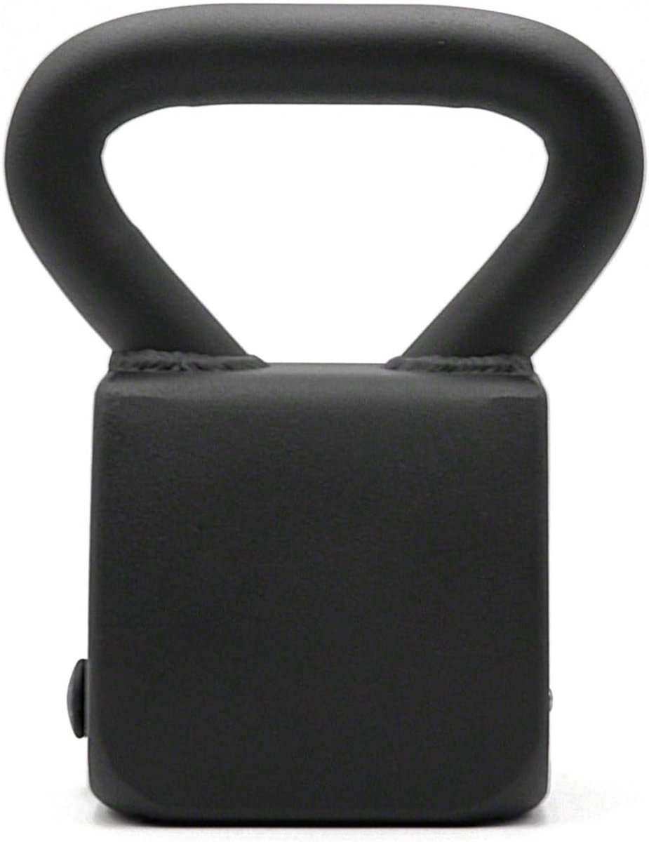 SnelShoppen - Verstelbare Kettlebell 35 lbs - Zwart - Vervangt 4 Kettlebells - Stalen Constructie - Perfect voor Thuis Fitness