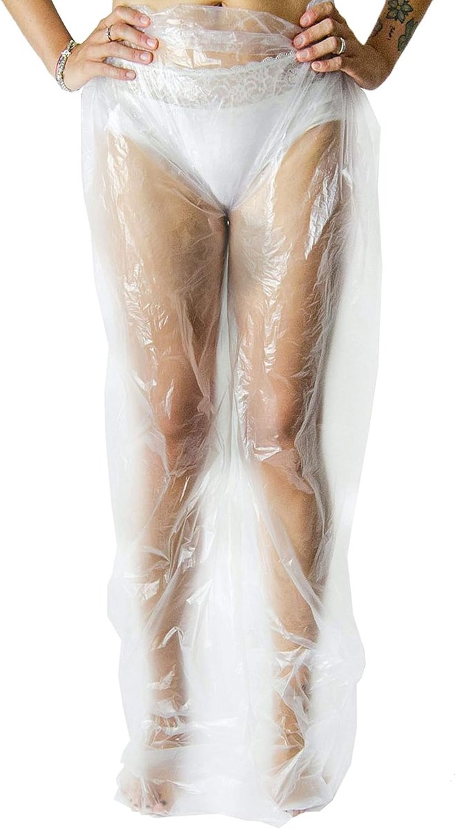 wegwerppantalon 80 x 160 cm - transparant - waterproof - ideaal voor professioneel gebruik - SnelShoppen