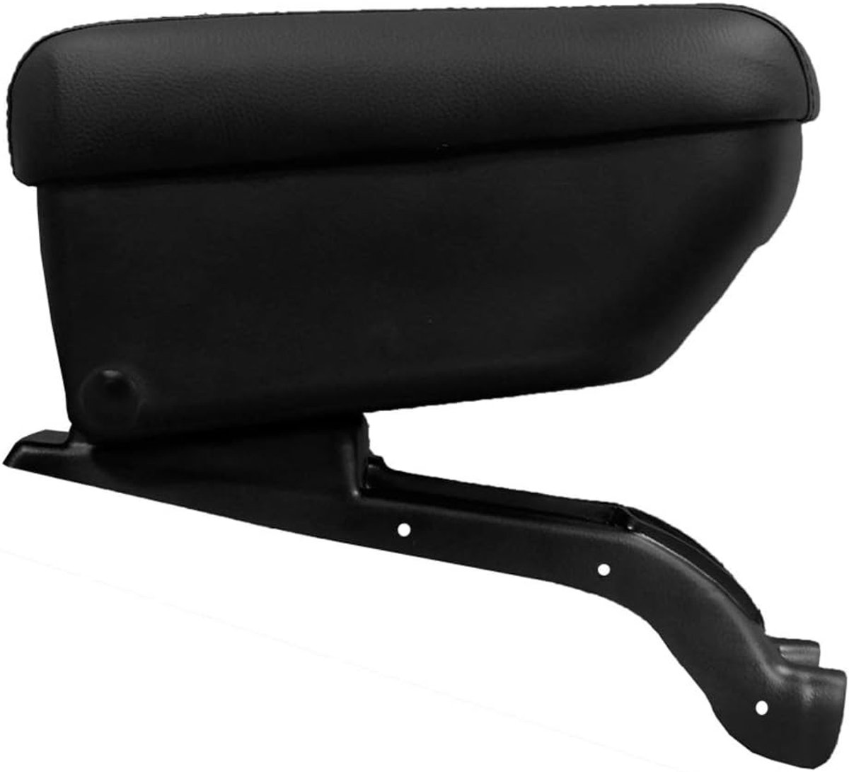 SnelShoppen - Kunstlederen Armsteun Voor Smart Roadster 2003-2006 - Hoogwaardige Faux Leer - Comfortabele Autostoel Accessoire - Zwart
