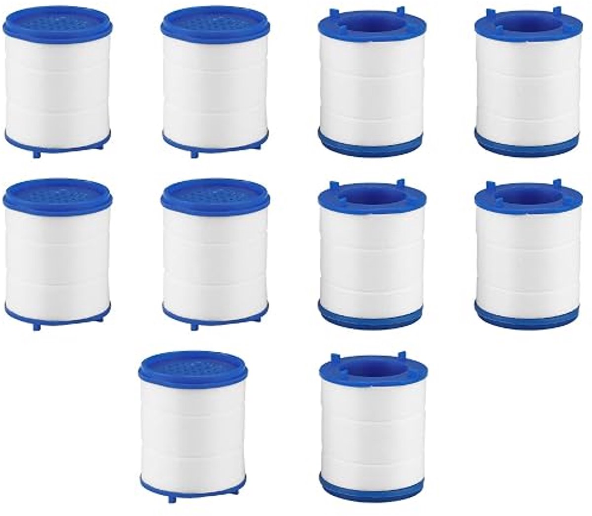 Waterfilterpatroon - Filterelementen - PP katoen – Gecomprimeerd actief koolstoffilter - Navulling voor Kraan Waterfilter - Het kan sediment filteren, geuren verwijderen - Voor leidingwater, putwater, drinkwater - 10 stuks