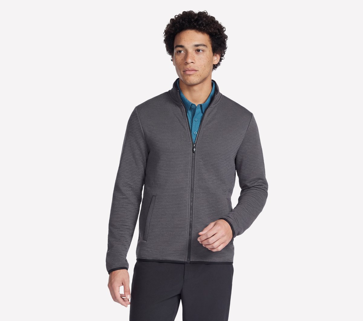 Skechers THE HOODLESS HOODIE OTTOMAN Heren Vest - Grijs