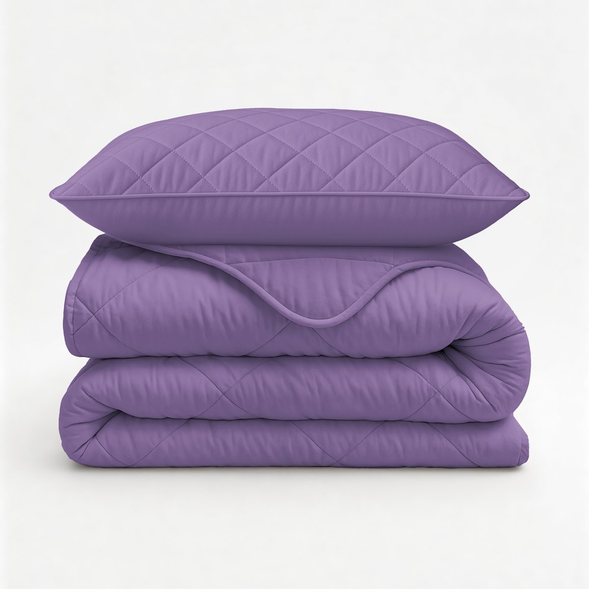 Sleeptime Dekbed zonder Overtrek - Wasbaar Dekbed - Inclusief Slopen 60x70 cm - Eenpersoons - 140x200 - Lavendel