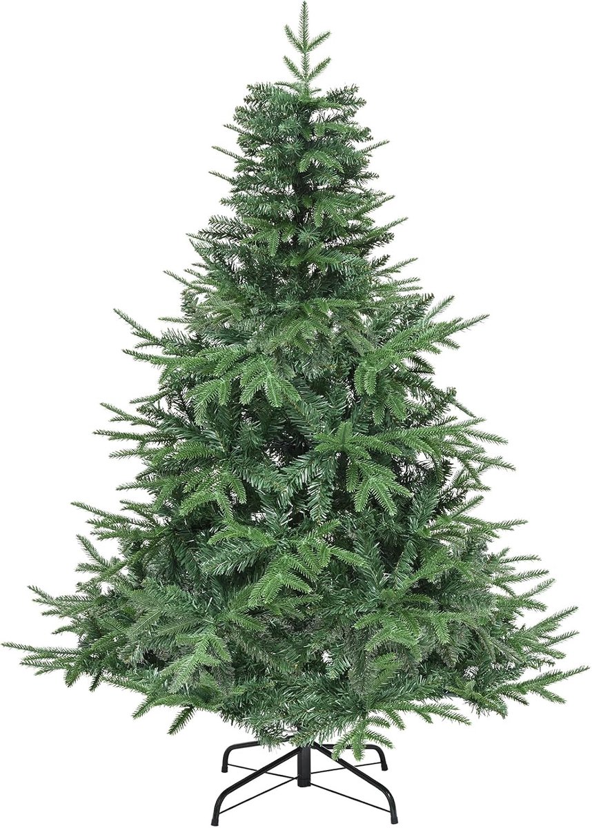 kunstkerstboom, 152 cm, ca. 450 takpunten, Pe spuitgietwerk en pvc