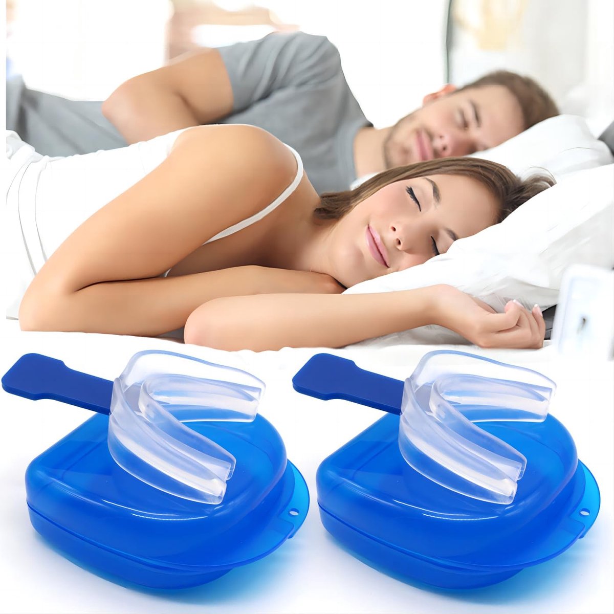 2 stuks anti-snurkapparaten voor mannen en vrouwen, siliconen