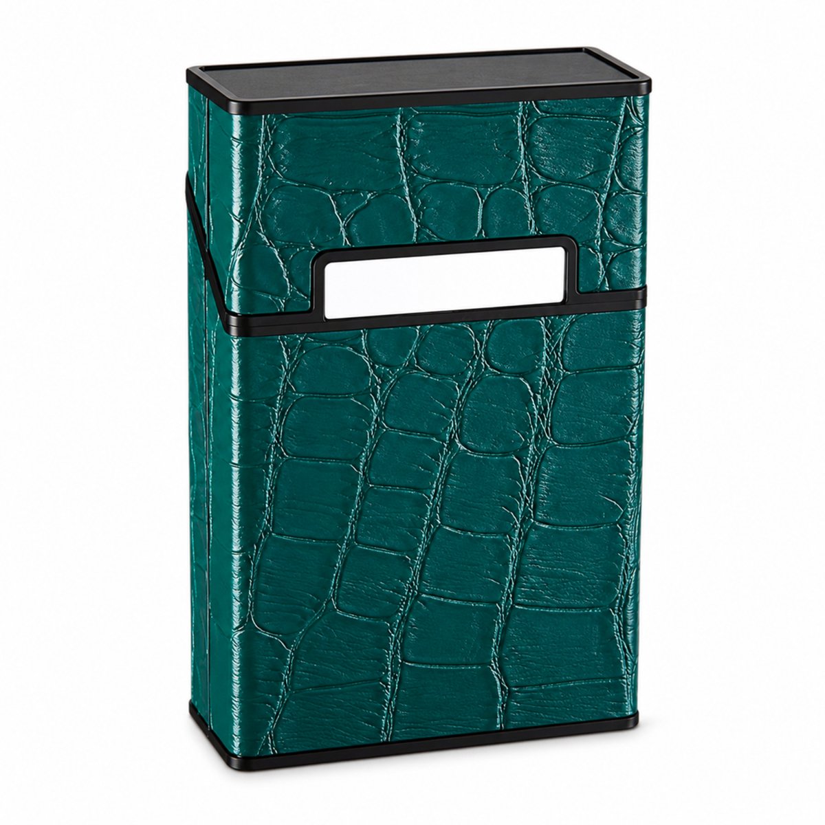 MoodLux Kunstleer Sigarettenhouder met Flip-Top en Magnetische sluiting - Beschermd tegen vocht - Mannen & Vrouwen - 20 sigaretten - Groen
