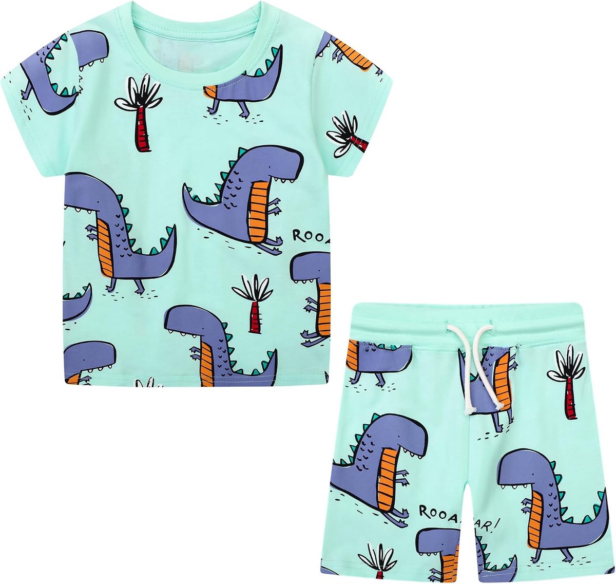 Sets voor Jongens T-shirt en Korte Broeken Set Dinosaurus Patroon