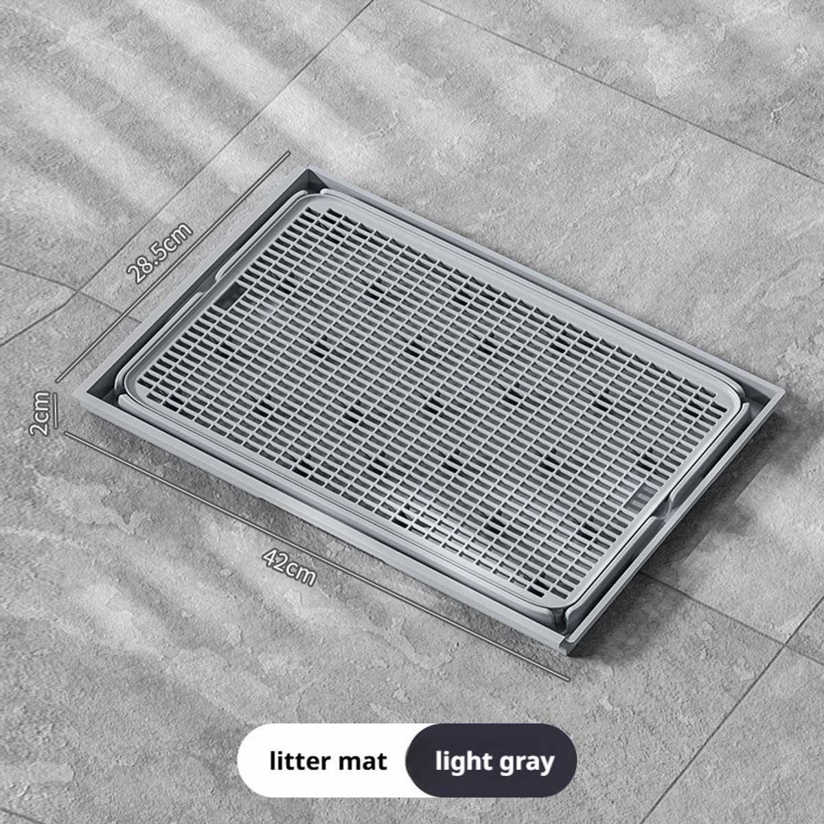 GYW Litter Box Mat - Kattenbak Mat - Anti-slip - Koppelbaar ontwerp - Dubbele lagen
