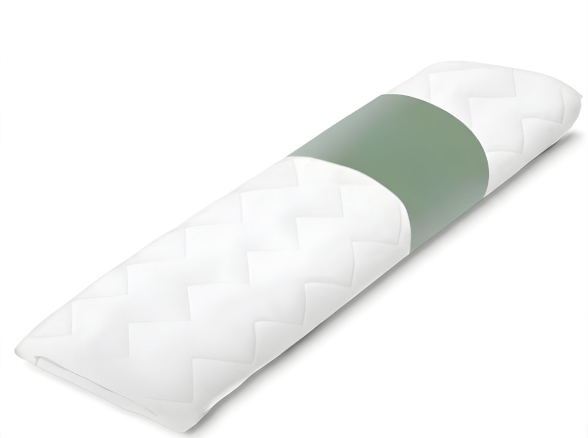 KIRA® Kniekussen - Beenkussen voor Slapen - Luxe Kniekussen - Optimaal Comfort voor Knie & Heup - Wit - ‎145cm x 40cm x 40cm