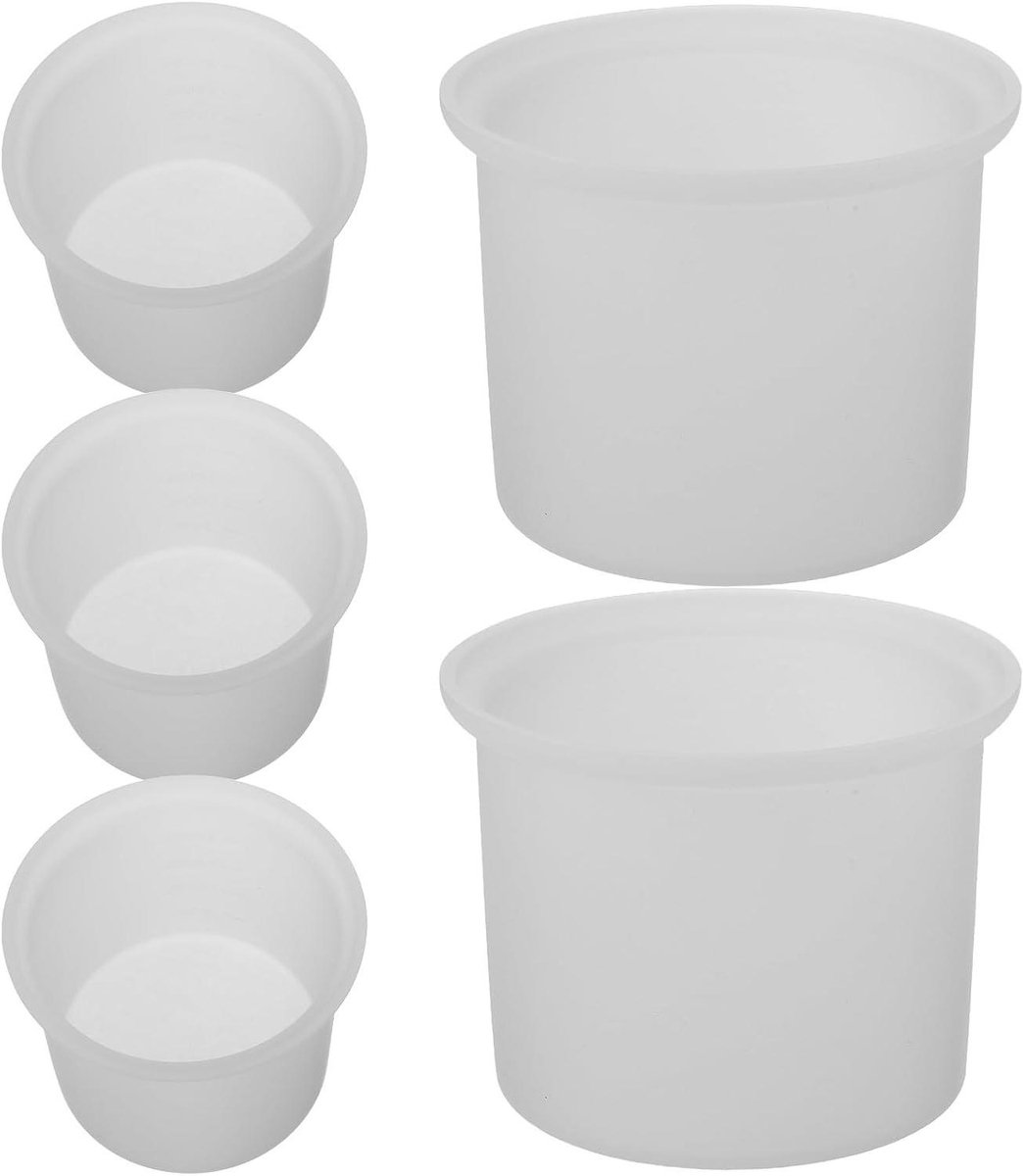 Siliconen Waxkom - Waxkom Liner - Ontharen Waxen - Antiaanbaklaag - 200 ml - Wit