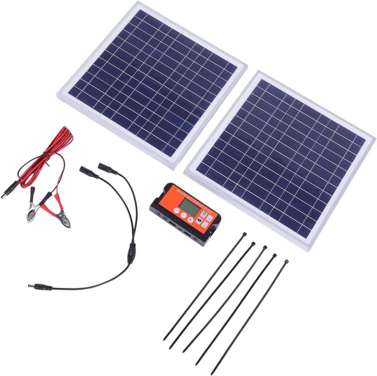 Zonnepaneel Oplader - Draagbaar Paneel - Buiten Opladen - Snel Laad Technologie - 15W - Zwart