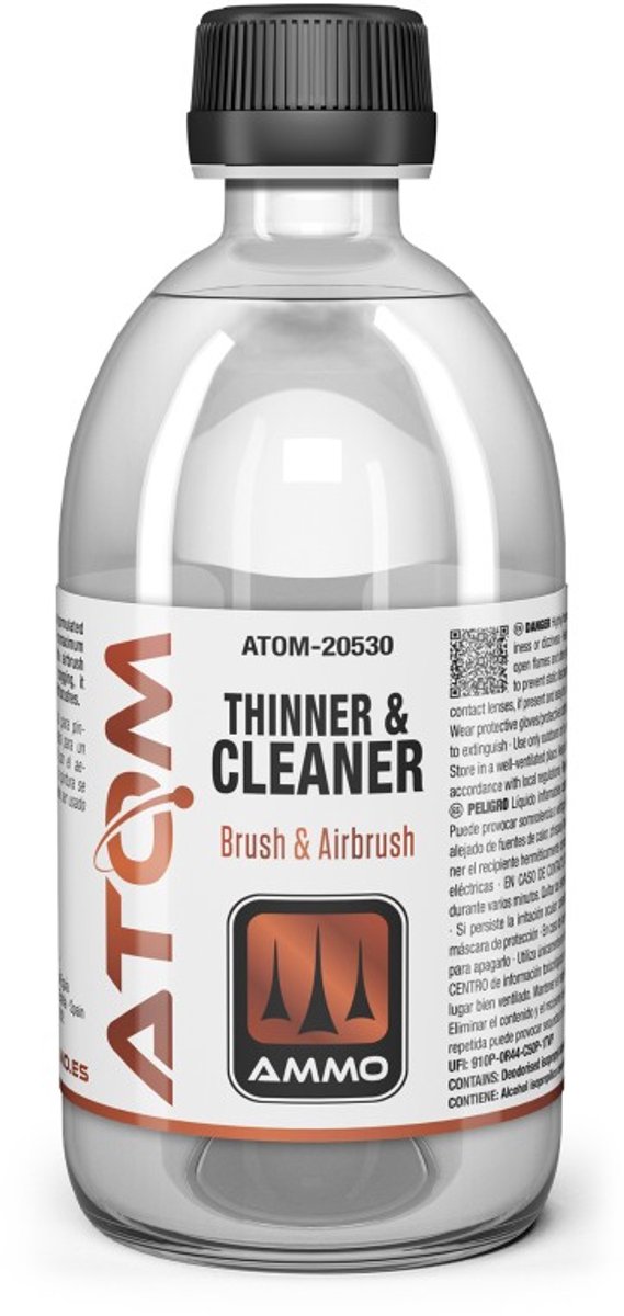 AMMO by Mig Jimenez Hobbyverf - MIG 20530 ATOM - Thinner en Cleaner - 500ml Verdunner - 500 ml
